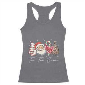 Funny Tis The Season Christmas Racerback Tank Top Xmas Holiday Family Matching Santa Xmas Tree TS11 Charcoal Print Your Wear