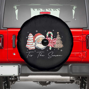 Funny Tis The Season Christmas Spare Tire Cover Xmas Holiday Family Matching Santa Xmas Tree TS11 Black Print Your Wear