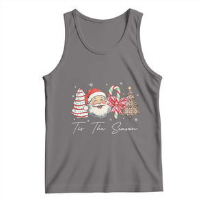 Funny Tis The Season Christmas Tank Top Xmas Holiday Family Matching Santa Xmas Tree TS11 Deep Heather Print Your Wear