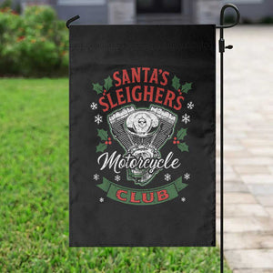 Christmas Motorcycle Biker Garden Flag Santas Sleighers Motorcycle Club TS11 Print Your Wear