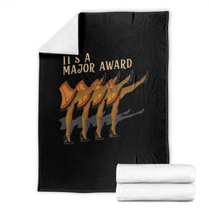 Funny Christmas Movie It's A Major Award Throw Blanket Italian Leg Lamp TS11 Black Print Your Wear