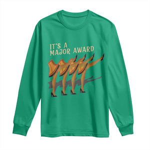 Funny Christmas Movie It's A Major Award Long Sleeve Shirt Italian Leg Lamp TS11 Irish Green Print Your Wear