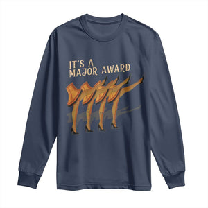 Funny Christmas Movie It's A Major Award Long Sleeve Shirt Italian Leg Lamp TS11 Navy Print Your Wear