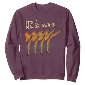 Funny Christmas Movie It's A Major Award Sweatshirt Italian Leg Lamp TS11 Maroon Print Your Wear