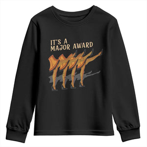 Funny Christmas Movie It's A Major Award Youth Sweatshirt Italian Leg Lamp TS11 Black Print Your Wear