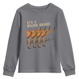 Funny Christmas Movie It's A Major Award Youth Sweatshirt Italian Leg Lamp TS11 Charcoal Print Your Wear