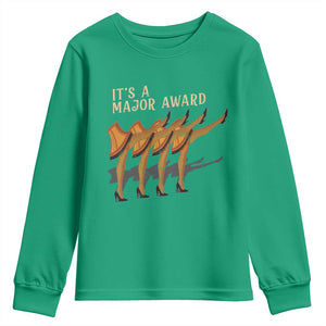 Funny Christmas Movie It's A Major Award Youth Sweatshirt Italian Leg Lamp TS11 Irish Green Print Your Wear