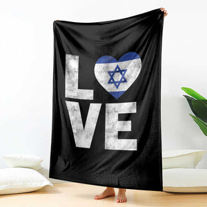 I Love Israel Jewish Gifts Star of David Israeli Throw Blanket TS11 Print Your Wear