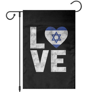 I Love Israel Jewish Gifts Star of David Israeli Garden Flag TS11 Black Print Your Wear