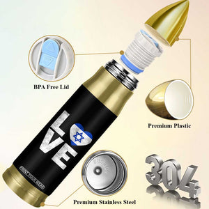 I Love Israel Jewish Gifts Star of David Israeli Bullet Tumbler TS11 Print Your Wear