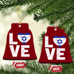 I Love Israel Jewish Gifts Star of David Israeli Ceramic Ornament TS11 Print Your Wear