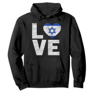 I Love Israel Jewish Gifts Star of David Israeli Hoodie TS11 Black Print Your Wear