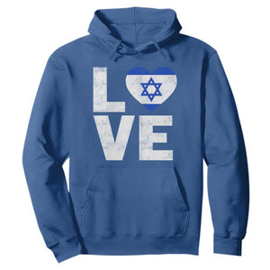 I Love Israel Jewish Gifts Star of David Israeli Hoodie TS11 Royal Blue Print Your Wear