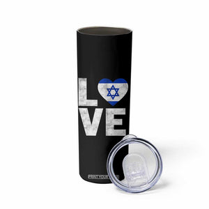 I Love Israel Jewish Gifts Star of David Israeli Skinny Tumbler TS11 Print Your Wear
