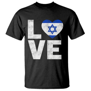 I Love Israel Jewish Gifts Star of David Israeli T Shirt TS11 Black Print Your Wear