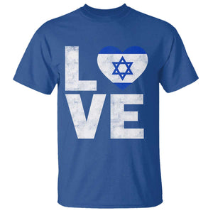 I Love Israel Jewish Gifts Star of David Israeli T Shirt TS11 Royal Blue Print Your Wear