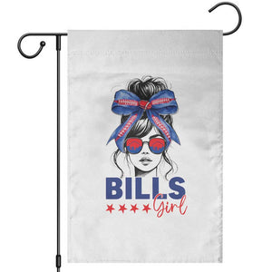 Funny BFB Football Lover Garden Flag Sport Fan Game Day Messy Bun TS11 White Print Your Wear