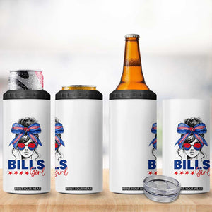 Funny BFB Football Lover 4 in 1 Can Cooler Tumbler Sport Fan Game Day Messy Bun TS11 Print Your Wear