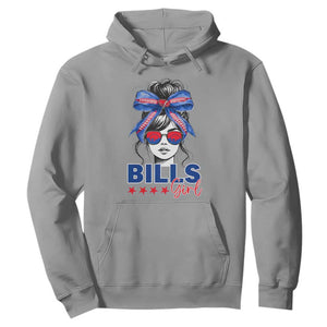 Funny BFB Football Lover Hoodie Sport Fan Game Day Messy Bun TS11 Sport Gray Print Your Wear