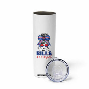 Funny BFB Football Lover Skinny Tumbler Sport Fan Game Day Messy Bun TS11 Print Your Wear
