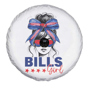 Funny BFB Football Lover Spare Tire Cover Sport Fan Game Day Messy Bun TS11 Print Your Wear