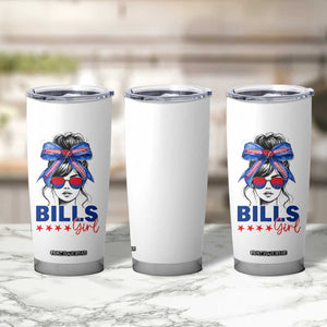 Funny BFB Football Lover Tumbler Cup Sport Fan Game Day Messy Bun TS11 Print Your Wear
