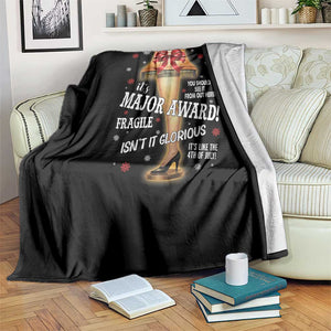 Funny Christmas Movie Throw Blanket It Is A Major Award Fragile Italian Leg Lamp TS11 Print Your Wear
