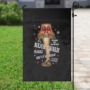 Funny Christmas Movie Garden Flag It Is A Major Award Fragile Italian Leg Lamp TS11 Print Your Wear