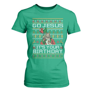Funny Go Jesus Its Your Birthday T Shirt For Women Christmas Christian Religious God TS11 Irish Green Print Your Wear