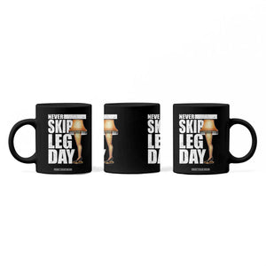 Funny Never Skip Leg Day Christmas Movie Coffee Mug Italian Leg Lamp TS11 Print Your Wear