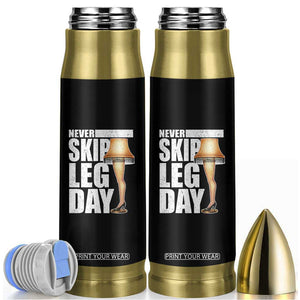 Funny Never Skip Leg Day Christmas Movie Bullet Tumbler Italian Leg Lamp TS11 Black Print Your Wear