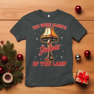 Funny Christmas Movie T Shirt You Were Always Jealous Of This Lamp Italian Leg Lamp TS11 Dark Heather Print Your Wear