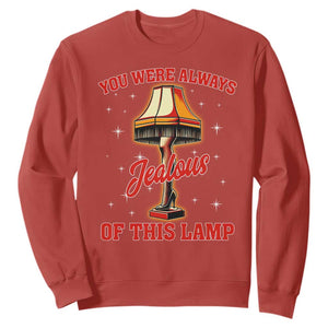 Funny Christmas Movie Sweatshirt You Were Always Jealous Of This Lamp Italian Leg Lamp TS11 Red Print Your Wear