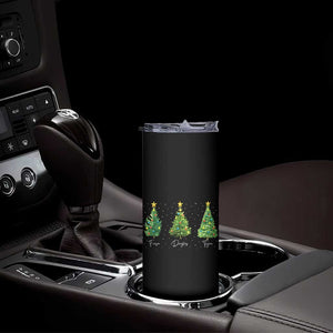 Funny Subtle FDT Resist Christmas Skinny Tumbler Fraser Douglass Trojan Xmas Tree TS11 Print Your Wear