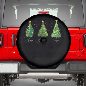 Funny Subtle FDT Resist Christmas Spare Tire Cover Fraser Douglass Trojan Xmas Tree TS11 Black Print Your Wear