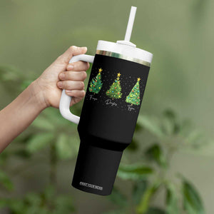 Funny Subtle FDT Resist Christmas Tumbler With Handle Fraser Douglass Trojan Xmas Tree TS11 Print Your Wear