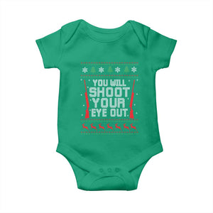 Funny You'll Shoot Your Eye Out Kid Baby Onesie Christmas Movie Guns TS11 Irish Green Print Your Wear