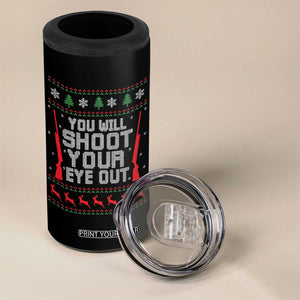 Funny You'll Shoot Your Eye Out Kid 4 in 1 Can Cooler Tumbler Christmas Movie Guns TS11 Print Your Wear