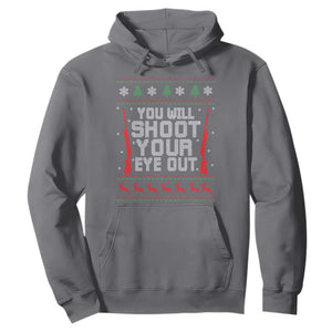 Funny You'll Shoot Your Eye Out Kid Hoodie Christmas Movie Guns TS11 Charcoal Print Your Wear