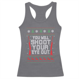 Funny You'll Shoot Your Eye Out Kid Racerback Tank Top Christmas Movie Guns TS11 Charcoal Print Your Wear