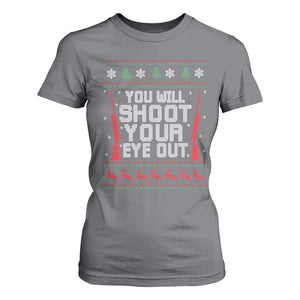 Funny You'll Shoot Your Eye Out Kid T Shirt For Women Christmas Movie Guns TS11 Charcoal Print Your Wear