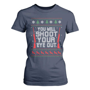 Funny You'll Shoot Your Eye Out Kid T Shirt For Women Christmas Movie Guns TS11 Navy Print Your Wear