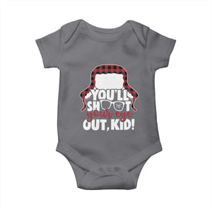 Funny You Will Shoot Your Eye Out Kid Baby Onesie Christmas Movie Glasses Hat TS11 Charcoal Print Your Wear
