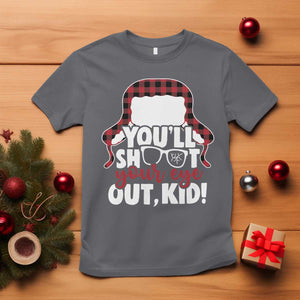 Funny You Will Shoot Your Eye Out Kid T Shirt Christmas Movie Glasses Hat TS11 Charcoal Print Your Wear