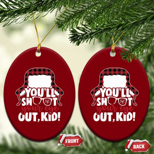 Funny You Will Shoot Your Eye Out Kid Ceramic Ornament Xmas Movie Glasses Hat TS11 Print Your Wear