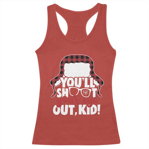 Funny You Will Shoot Your Eye Out Kid Racerback Tank Top Christmas Movie Glasses Hat TS11 Red Print Your Wear