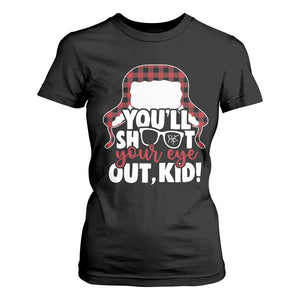 Funny You Will Shoot Your Eye Out Kid T Shirt For Women Christmas Movie Glasses Hat TS11 Black Print Your Wear