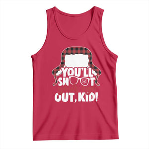 Funny You Will Shoot Your Eye Out Kid Tank Top Christmas Movie Glasses Hat TS11 Red Print Your Wear