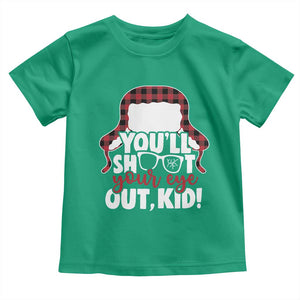 Funny You Will Shoot Your Eye Out Kid Toddler T Shirt Christmas Movie Glasses Hat TS11 Irish Green Print Your Wear