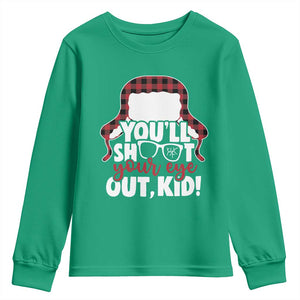 Funny You Will Shoot Your Eye Out Kid Youth Sweatshirt Christmas Movie Glasses Hat TS11 Irish Green Print Your Wear